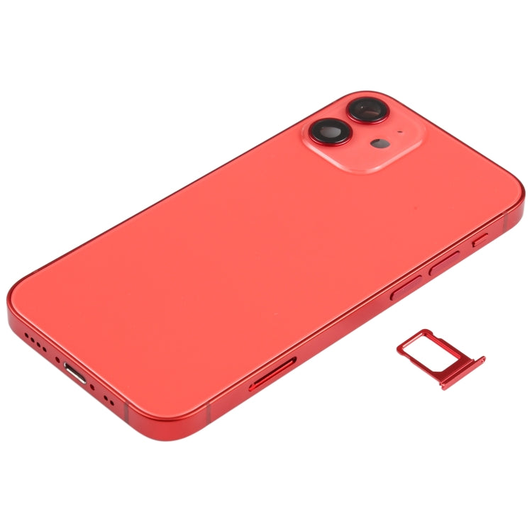 適用於iPhone 12 Mini 替換后蓋總成帶邊鍵&無線充電模塊&開機音量排線&卡托&馬達&喇叭&尾插&相圈