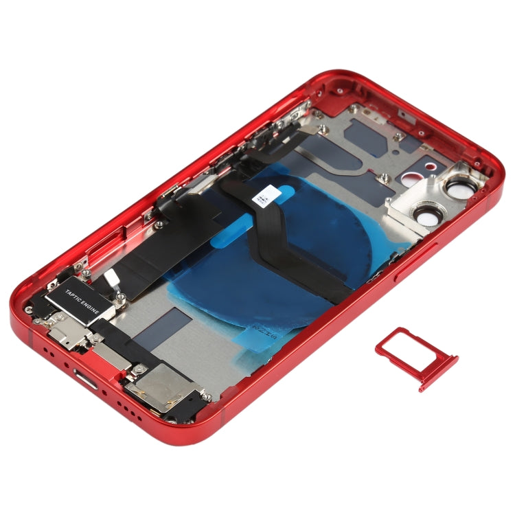 適用於iPhone 12 Mini 替換后蓋總成帶邊鍵&無線充電模塊&開機音量排線&卡托&馬達&喇叭&尾插&相圈