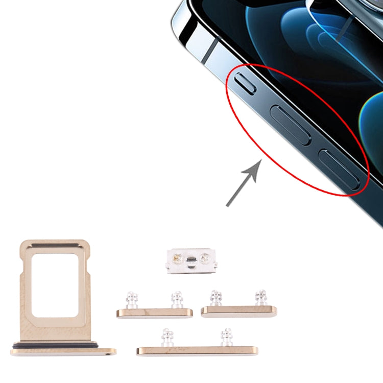 適用於 iPhone 12 Pro Max SIM卡卡托帶開機音量鍵套裝