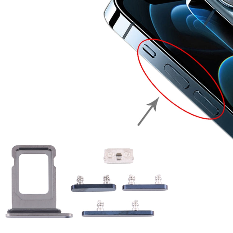 適用於 iPhone 12 Pro Max SIM卡卡托帶開機音量鍵套裝