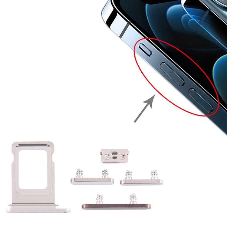 適用於 iPhone 12 Pro Max SIM卡卡托帶開機音量鍵套裝