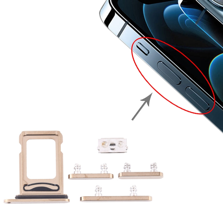 適用於 iPhone 12 Pro Max SIM卡+SIM卡 雙卡托帶開機音量鍵套裝