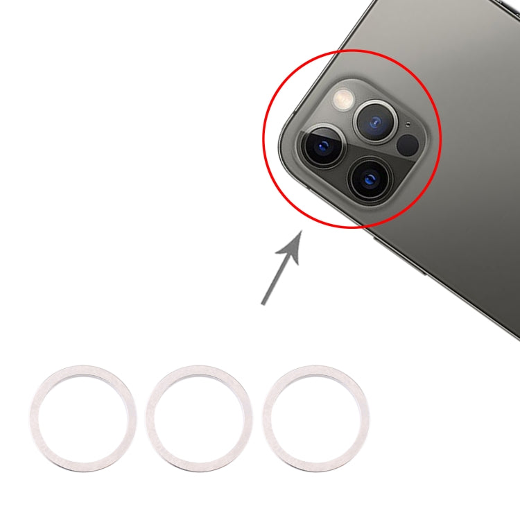 適用於iPhone 12 Pro Max 后攝像頭金屬保護鐵圈 3個一組賣