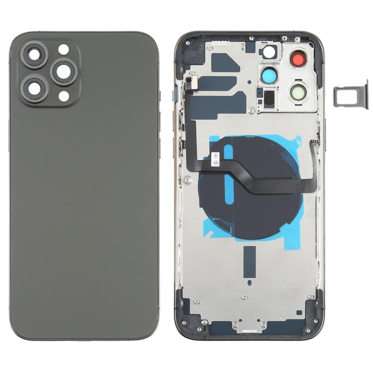 適用於iPhone 12 Pro Max 替換后蓋帶邊鍵&無線充電模塊&開機音量排線&卡托