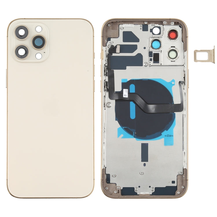 適用於iPhone 12 Pro Max 替換后蓋帶邊鍵&無線充電模塊&開機音量排線&卡托