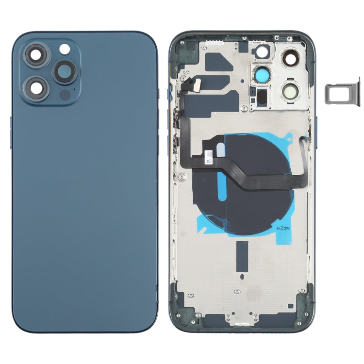 適用於iPhone 12 Pro Max 替換后蓋帶邊鍵&無線充電模塊&開機音量排線&卡托