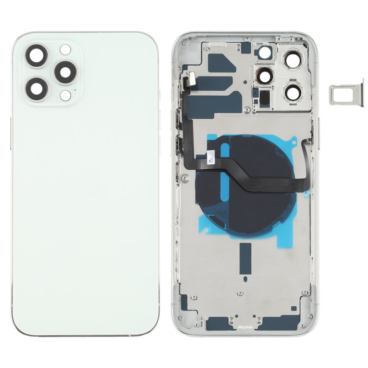 適用於iPhone 12 Pro Max 替換后蓋帶邊鍵&無線充電模塊&開機音量排線&卡托