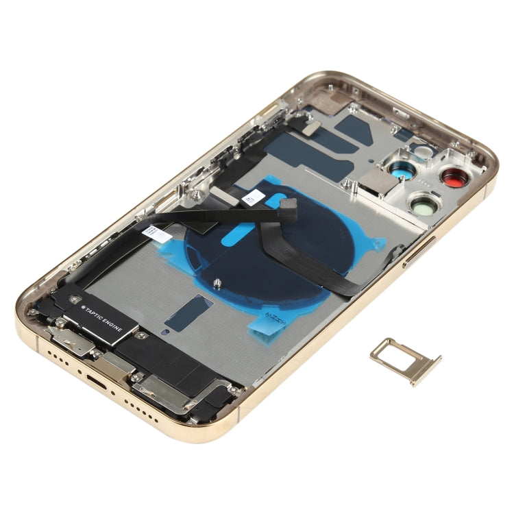適用於iPhone 12 Pro Max 替換后蓋總成帶邊鍵&無線充電模塊&開機音量排線&卡托&馬達&喇叭&尾插&相圈
