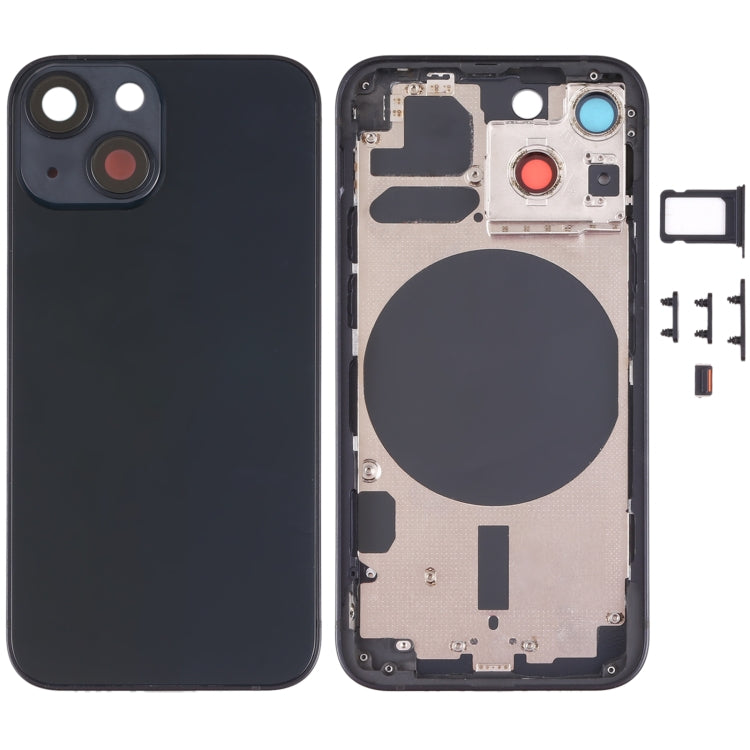適用於iPhone 13 Mini 替換后蓋 帶相圈 卡托和邊鍵