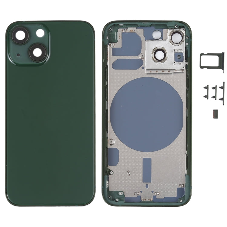適用於iPhone 13 Mini 替換后蓋 帶相圈 卡托和邊鍵