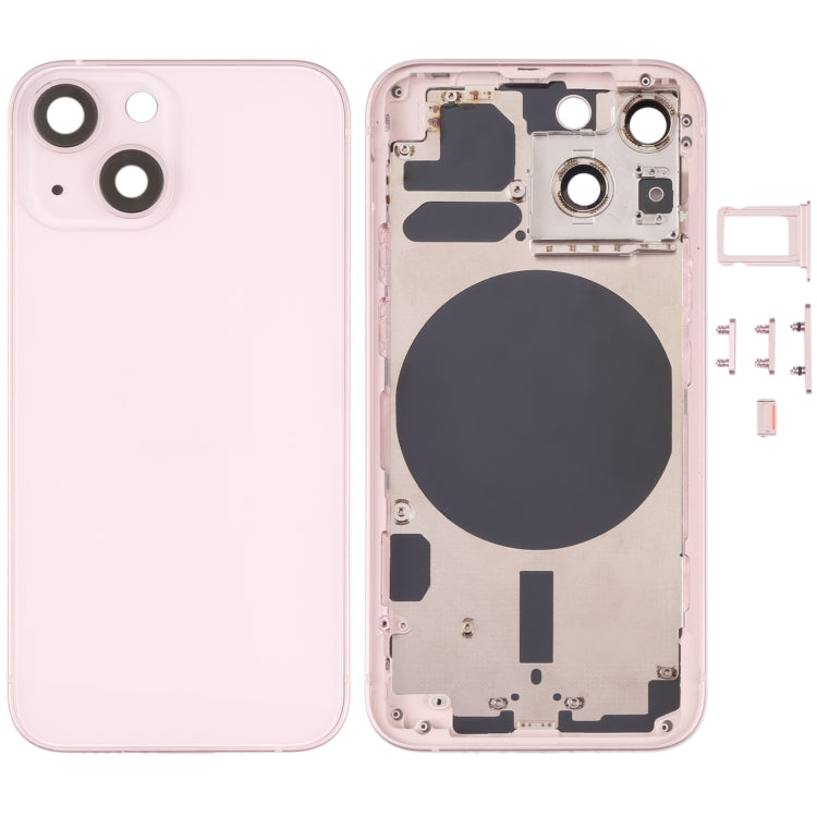 適用於iPhone 13 Mini 替換后蓋 帶相圈 卡托和邊鍵