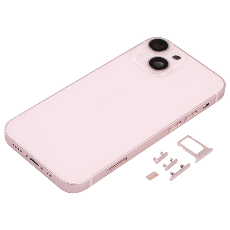 適用於iPhone 13 Mini 替換后蓋 帶相圈 卡托和邊鍵