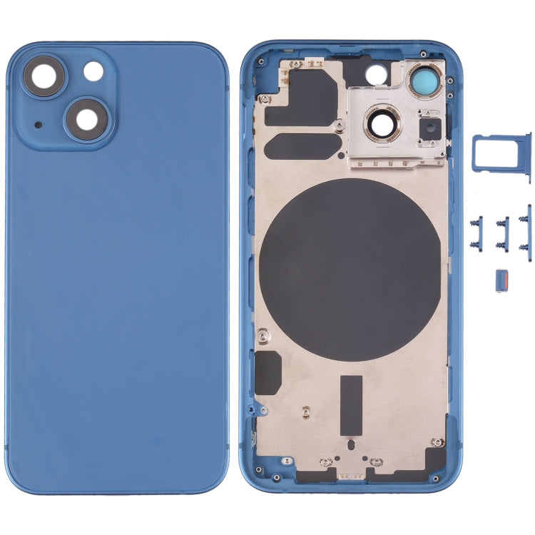 適用於iPhone 13 Mini 替換后蓋 帶相圈 卡托和邊鍵