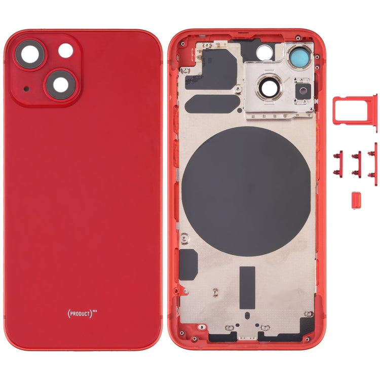 適用於iPhone 13 Mini 替換后蓋 帶相圈 卡托和邊鍵