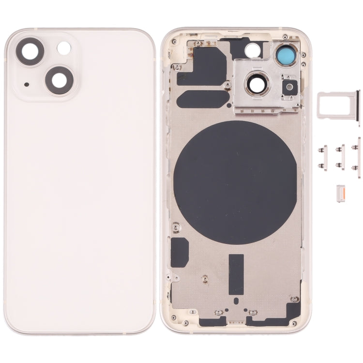 適用於iPhone 13 Mini 替換后蓋 帶相圈 卡托和邊鍵