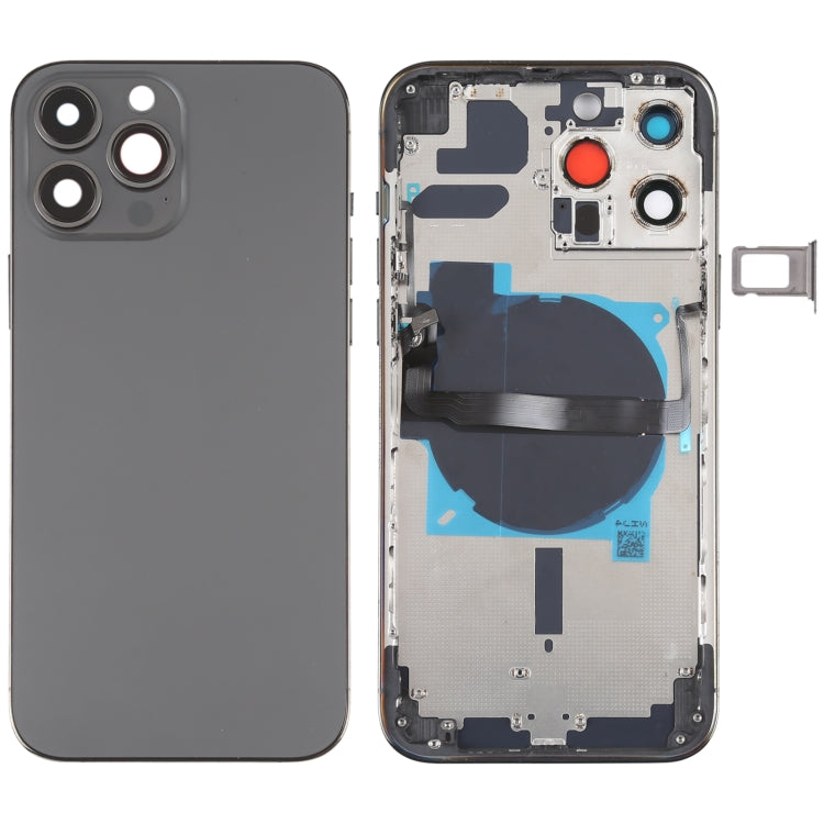 適用於iPhone 13 Pro Max 替換后蓋帶邊鍵&無線充電模塊&開機音量排線&卡托