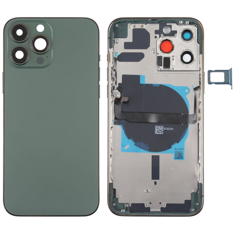 適用於iPhone 13 Pro Max 替換后蓋帶邊鍵&無線充電模塊&開機音量排線&卡托