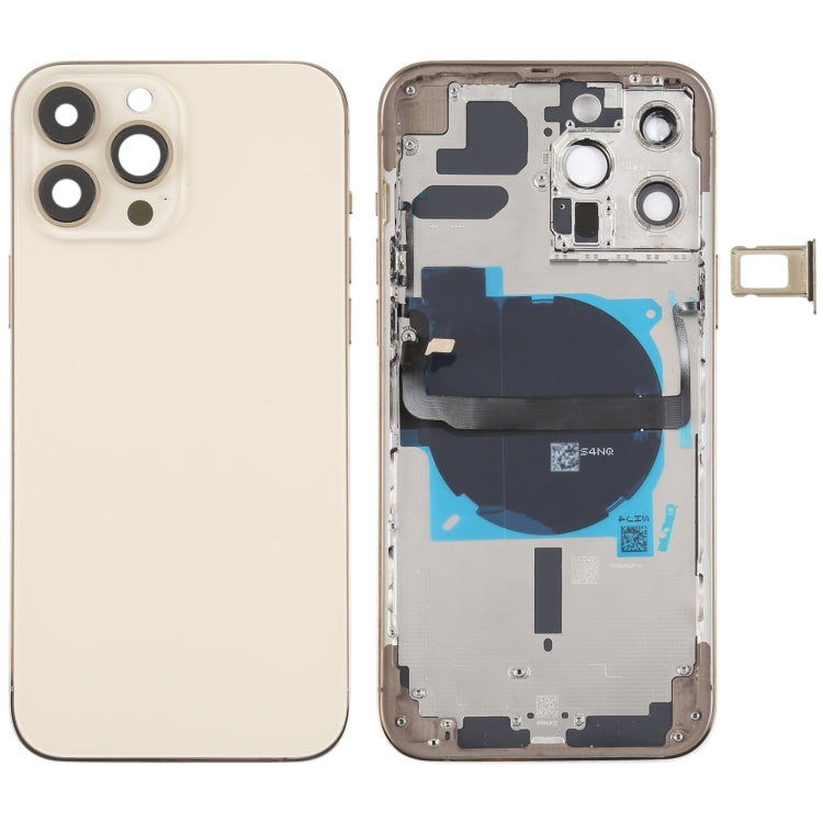 適用於iPhone 13 Pro Max 替換后蓋帶邊鍵&無線充電模塊&開機音量排線&卡托