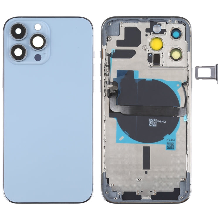 適用於iPhone 13 Pro Max 替換后蓋帶邊鍵&無線充電模塊&開機音量排線&卡托