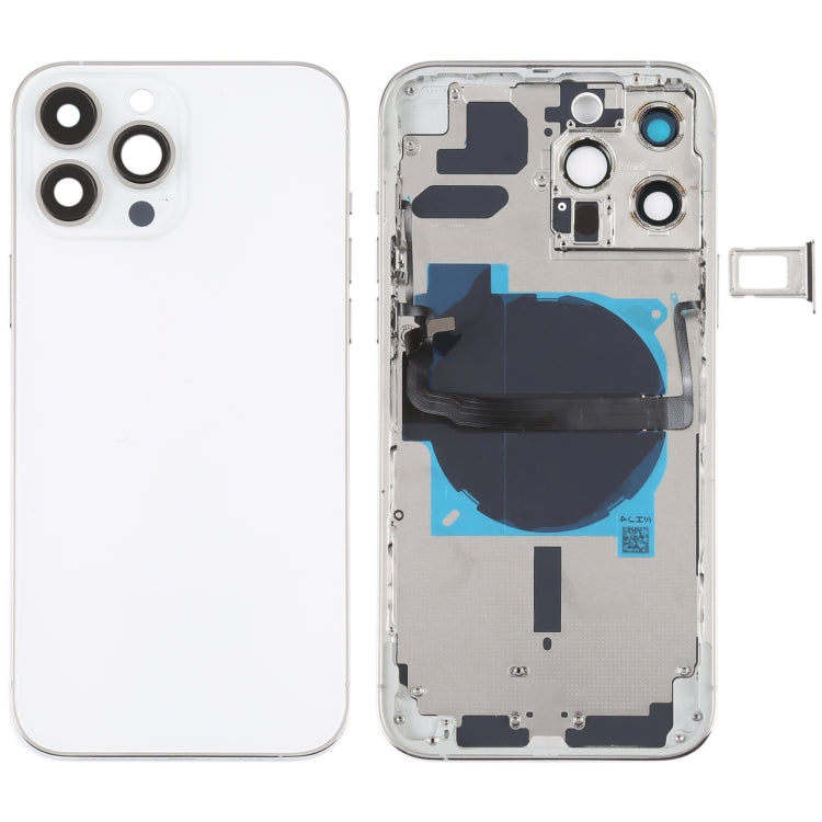 適用於iPhone 13 Pro Max 替換后蓋帶邊鍵&無線充電模塊&開機音量排線&卡托
