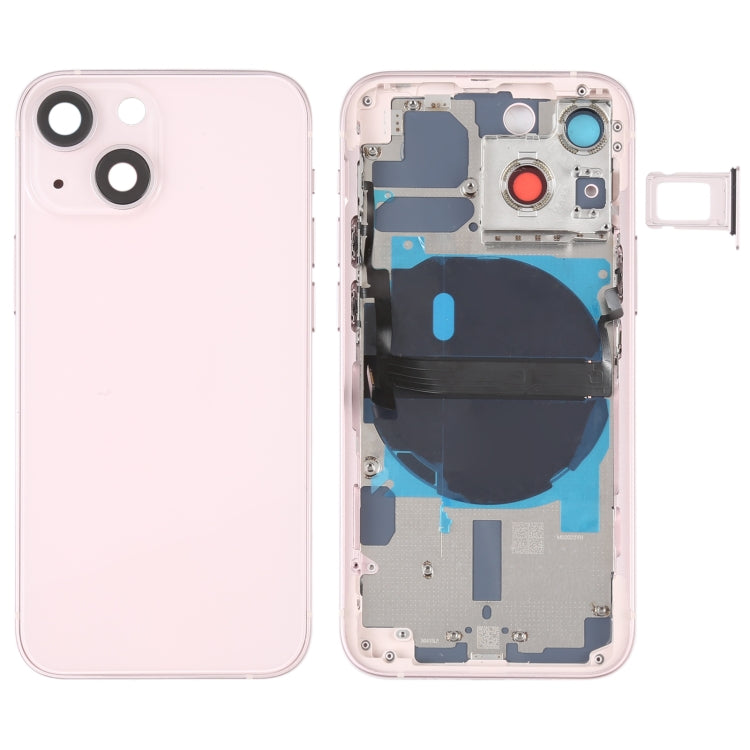 適用於iPhone 13 mini 替換后蓋帶邊鍵&無線充電模塊&開機音量排線&卡托