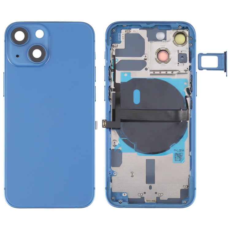 適用於iPhone 13 mini 替換后蓋帶邊鍵&無線充電模塊&開機音量排線&卡托