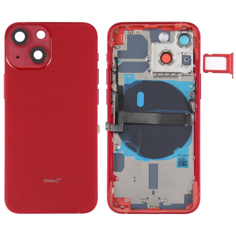 適用於iPhone 13 mini 替換后蓋帶邊鍵&無線充電模塊&開機音量排線&卡托