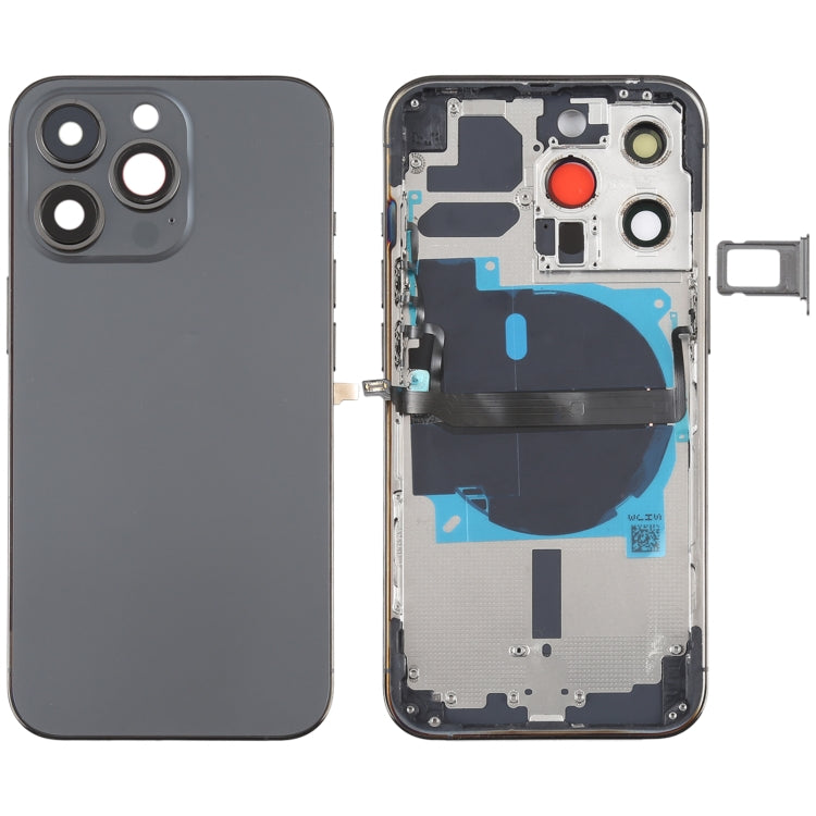 適用於iPhone 13 Pro 替換后蓋帶邊鍵&無線充電模塊&開機音量排線&卡托