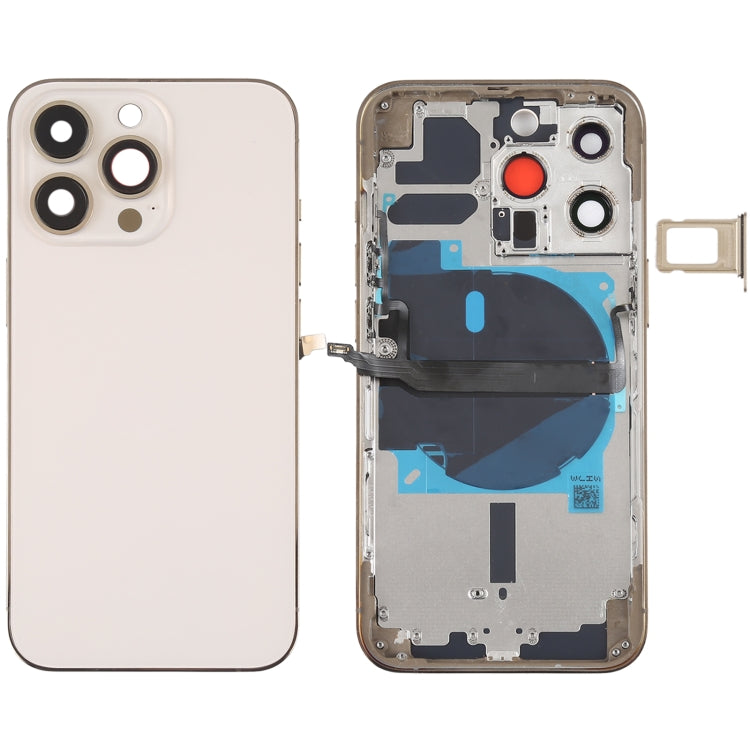 適用於iPhone 13 Pro 替換后蓋帶邊鍵&無線充電模塊&開機音量排線&卡托