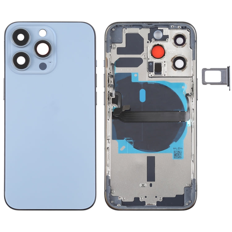 適用於iPhone 13 Pro 替換后蓋帶邊鍵&無線充電模塊&開機音量排線&卡托