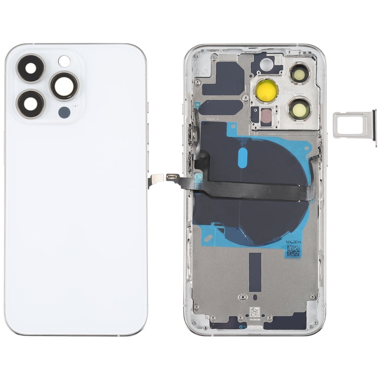 適用於iPhone 13 Pro 替換后蓋帶邊鍵&無線充電模塊&開機音量排線&卡托