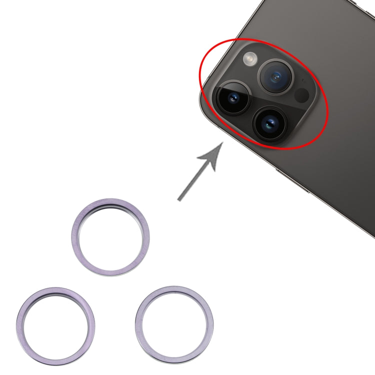 適用於iPhone 14 Pro 后攝像頭外部金屬保護鐵圈 3個一組賣