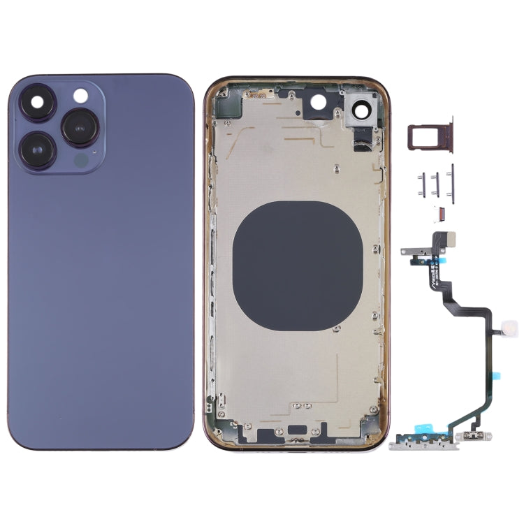 適用於iPhone XR 仿iPhone 14 Pro 外觀 全套替換殼帶邊鍵&卡托&排線
