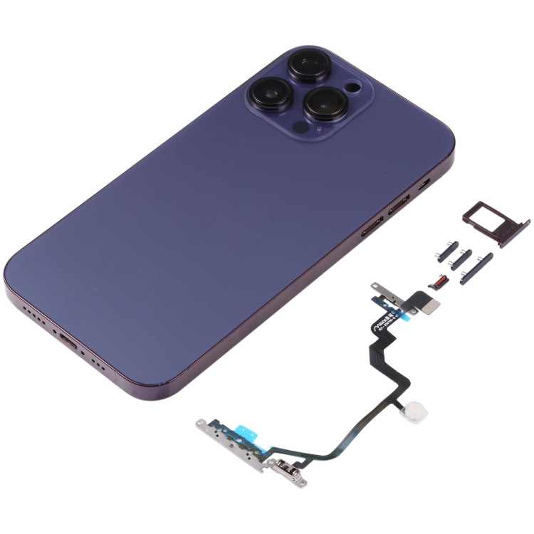 適用於iPhone XR 仿iPhone 14 Pro 外觀 全套替換殼帶邊鍵&卡托&排線