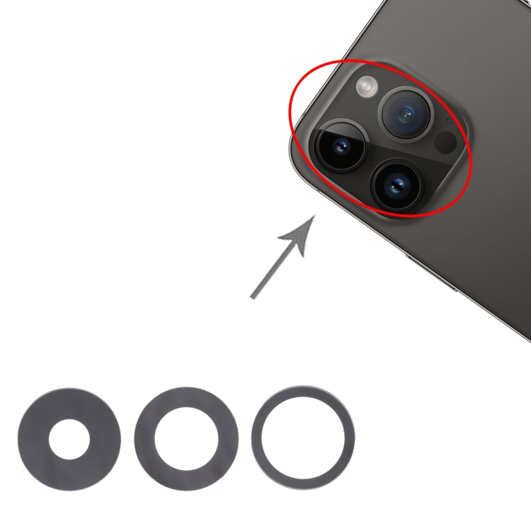 適用於iPhone 14 Pro Max / 14 Pro 後置攝像頭鏡片/鏡面