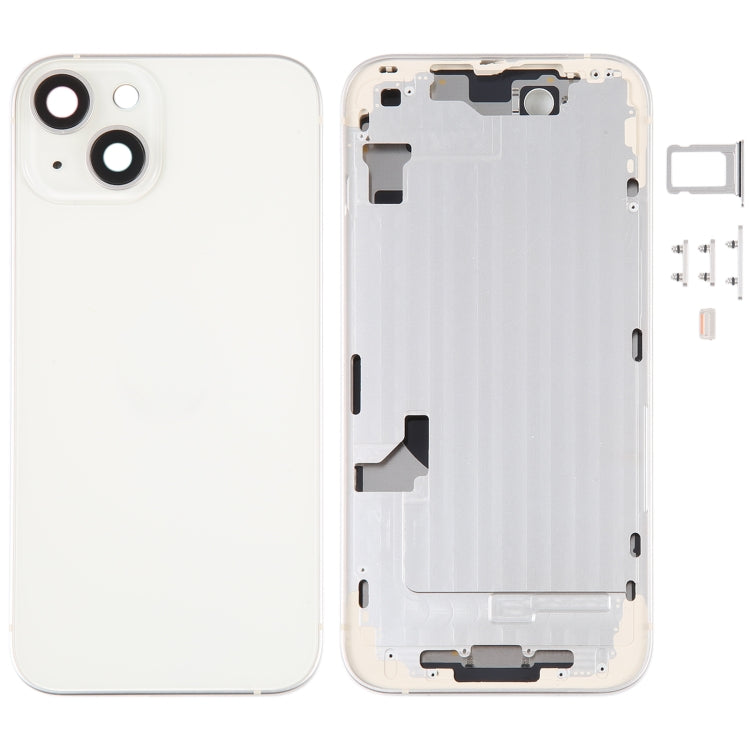 適用於 iPhone 14 電池后蓋帶中框和邊鍵, For iPhone 14 (with Middle Frame)