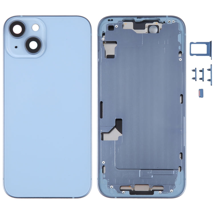 適用於 iPhone 14 電池后蓋帶中框和邊鍵, For iPhone 14 (with Middle Frame)