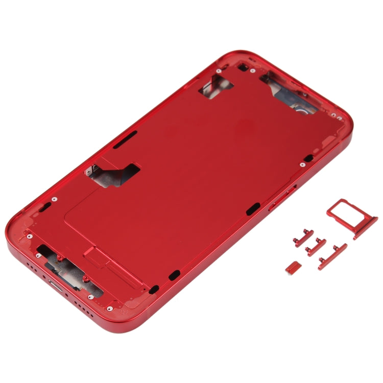 適用於 iPhone 14 電池后蓋帶中框和邊鍵, For iPhone 14 (with Middle Frame)