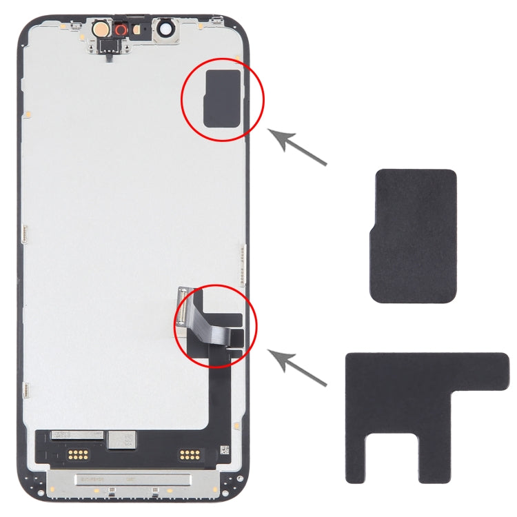 100套一賣 適用於 iPhone 14 液晶屏幕散熱石墨貼紙, For iPhone 14