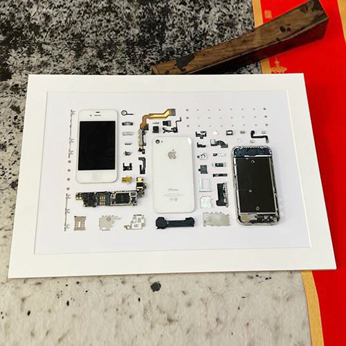 適用於蘋果4代真手機裝裱畫立體框