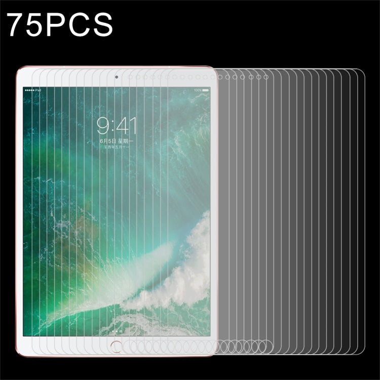 75片裝 適用於iPad Pro 10.5 inch 0.3mm厚度 9H表面硬度 全屏覆蓋鋼化玻璃保護膜