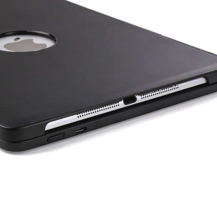F611 適用於iPad Air 2 / 9.7  / 9.7 inch  / Air / Pro 9.7 inch 可拆卸七彩背光鋁合金底板無線藍牙鍵盤保護殼