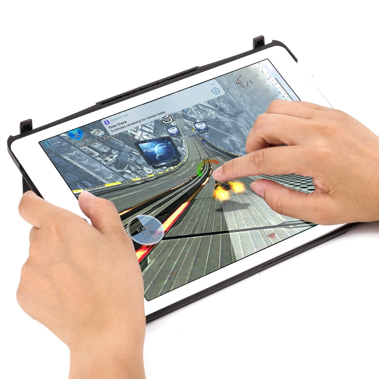 F611 適用於iPad Air 2 / 9.7  / 9.7 inch  / Air / Pro 9.7 inch 可拆卸七彩背光鋁合金底板無線藍牙鍵盤保護殼