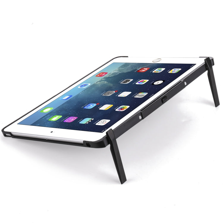 F611 適用於iPad Air 2 / 9.7  / 9.7 inch  / Air / Pro 9.7 inch 可拆卸七彩背光鋁合金底板無線藍牙鍵盤保護殼