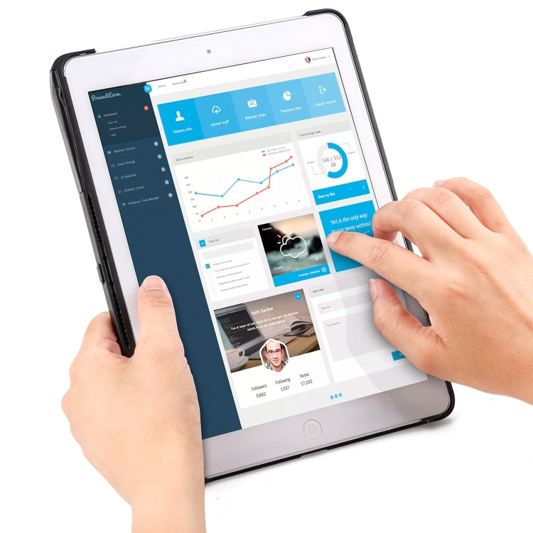 F611 適用於iPad Air 2 / 9.7  / 9.7 inch  / Air / Pro 9.7 inch 可拆卸七彩背光鋁合金底板無線藍牙鍵盤保護殼