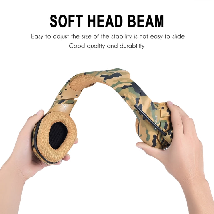 ONIKUMA K1-B 迷彩頭戴式遊戲耳機 帶麥克風