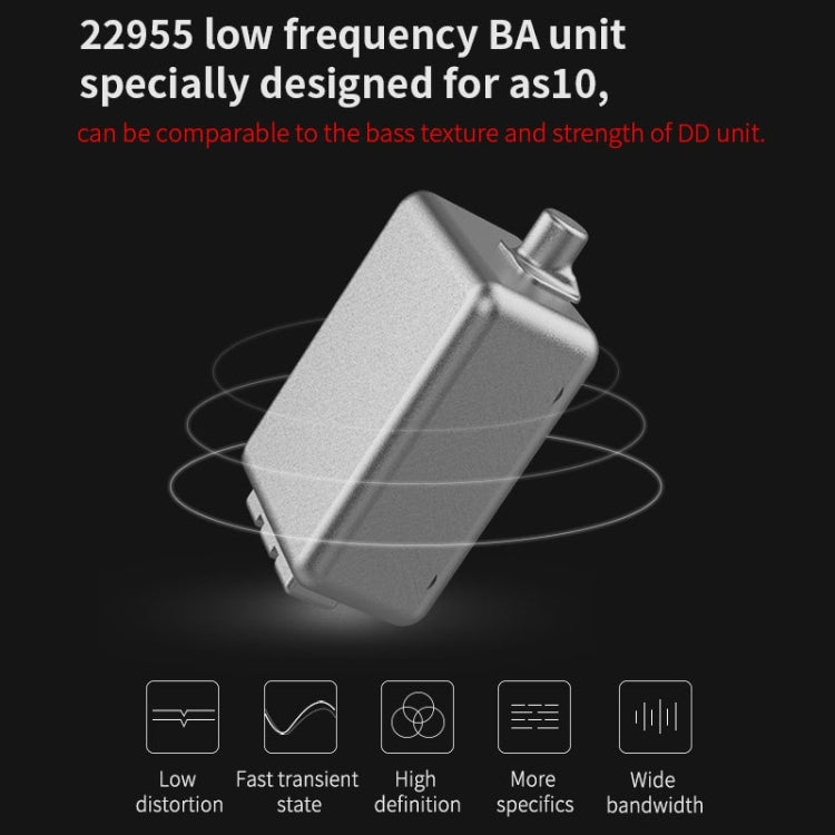 KZ AS10 十單元動鐵入耳式HiFi耳機帶麥克風