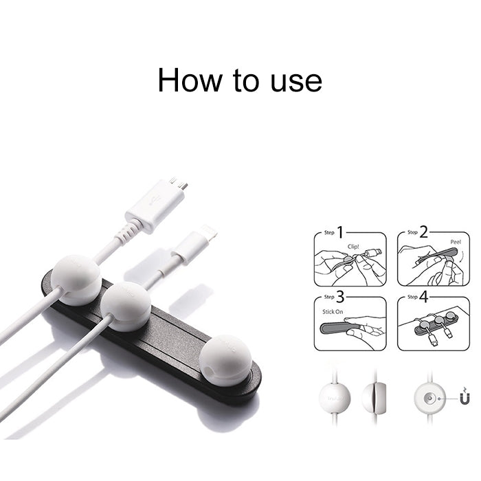 磁力收線器數據線繞線器磁吸固定器桌面收納
