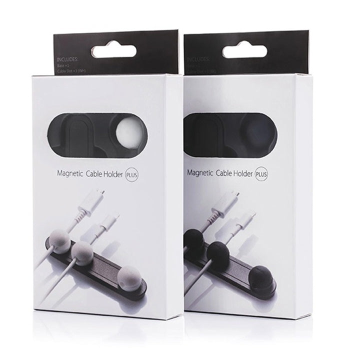 磁力收線器數據線繞線器磁吸固定器桌面收納