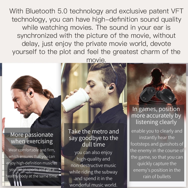 藍弦TWS T-elf 藍牙5.0版本  入耳式藍牙耳機 帶耳機充電艙